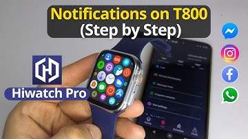 How to enable notifications on my T800 Ultra smartwatch with Hiwatch Pro