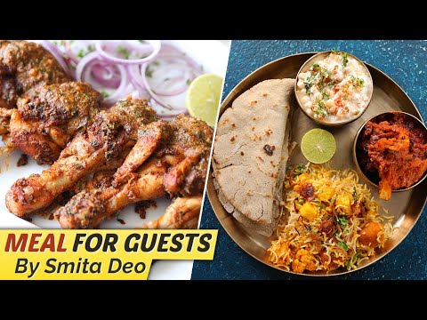 Meal For Guests   Non Veg Thali Recipes   Chicken Starter   Mini Thali By Smita Deo   Get Curried