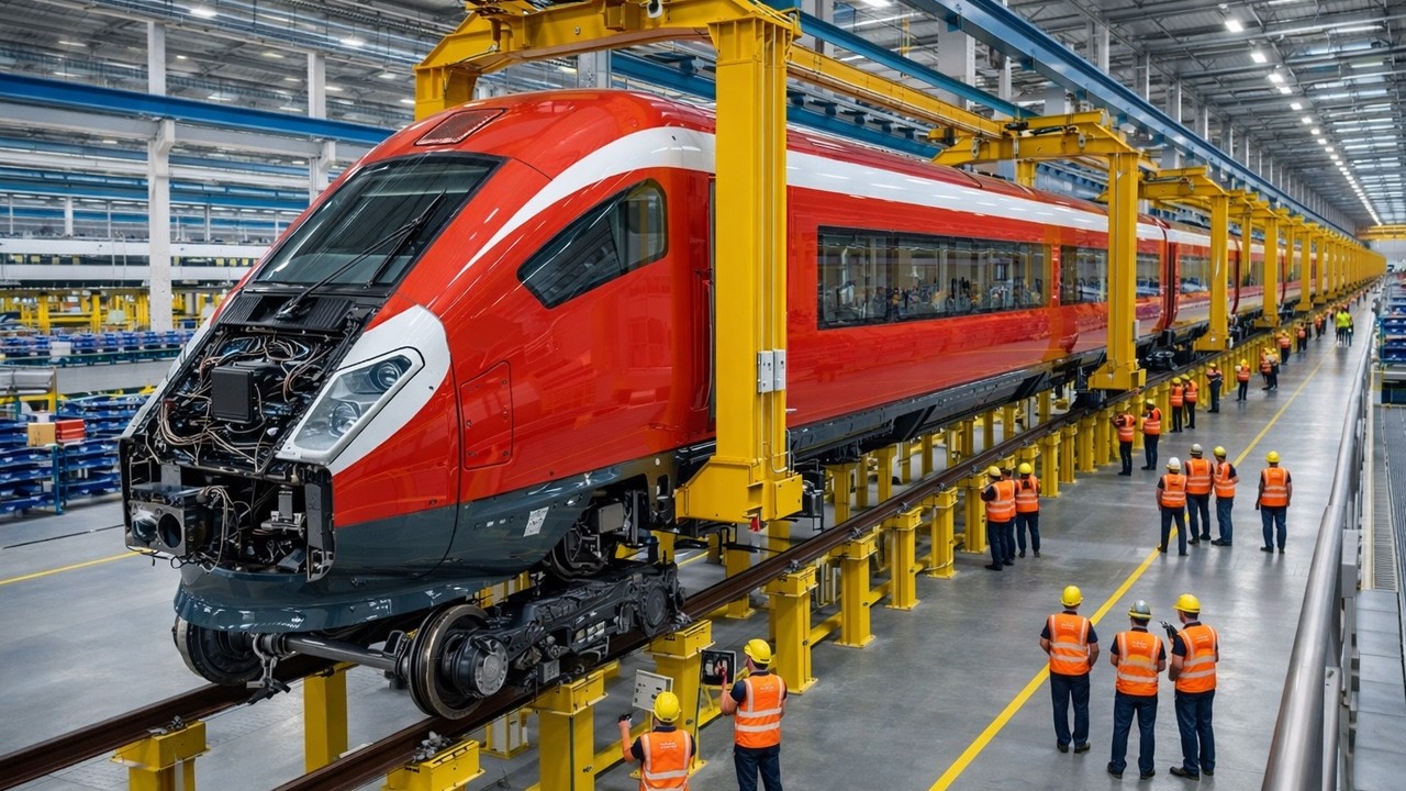 Train Inide Factory How High-Speed Trains Are Made Today: Inside the Modern Factory - YouTube