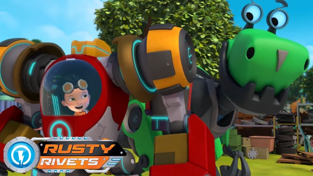 Rusty Rivets Mech Invisible Mech Suit! | Rusty Rivets | Cartoons for Kids - YouTube