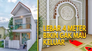 Desain rumah minimalis modern lebar 4 meter Desain rumah minimalis modern lebar 4 meter