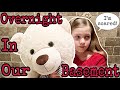 Staying Overnight In Our Creepy Basement! *Part 2 (24 Hour Challenge)*