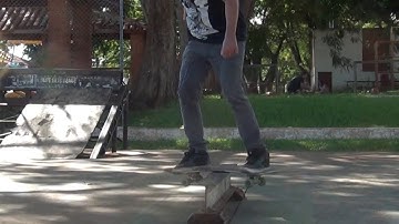 Frontside Rockslide body varial backside boardslide