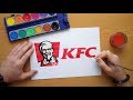 How to draw a KFC logo - Come disegnare il logo di KFC