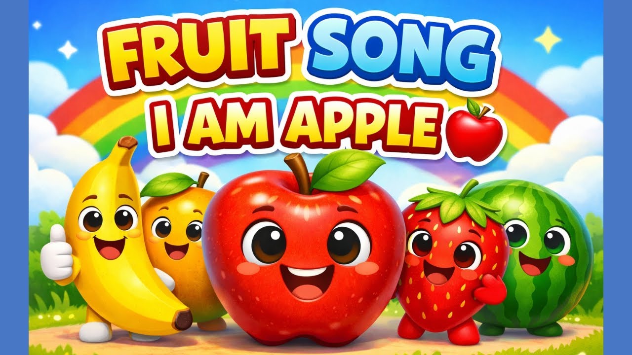 I Am Apple 🍎 | Fruit Song for Kids | Learn Fruits - YouTube