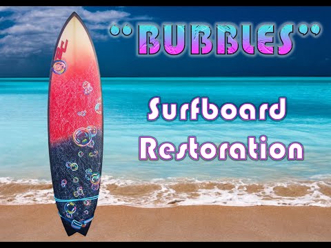 Surfboard Restoration - "Bubbles"
