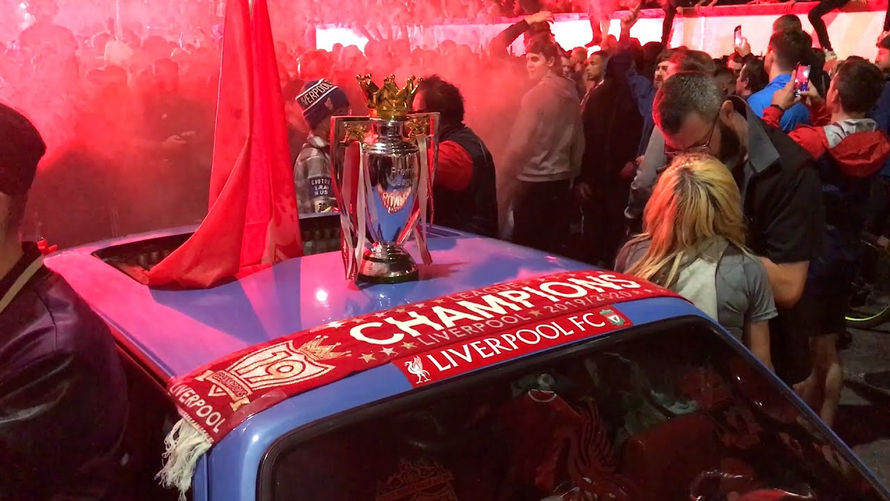 Liverpool Fans Party Into The Night At Anfield After Lifting The