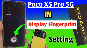 Poco X5 Pro 5G in display fingerprint setting /Poco X5 Pro me display fingerprint lock Kaise lagaye