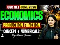UGC NET Economics | Production Function  | UGC NET Economics Concept &amp; Numericals By Shivani Mam