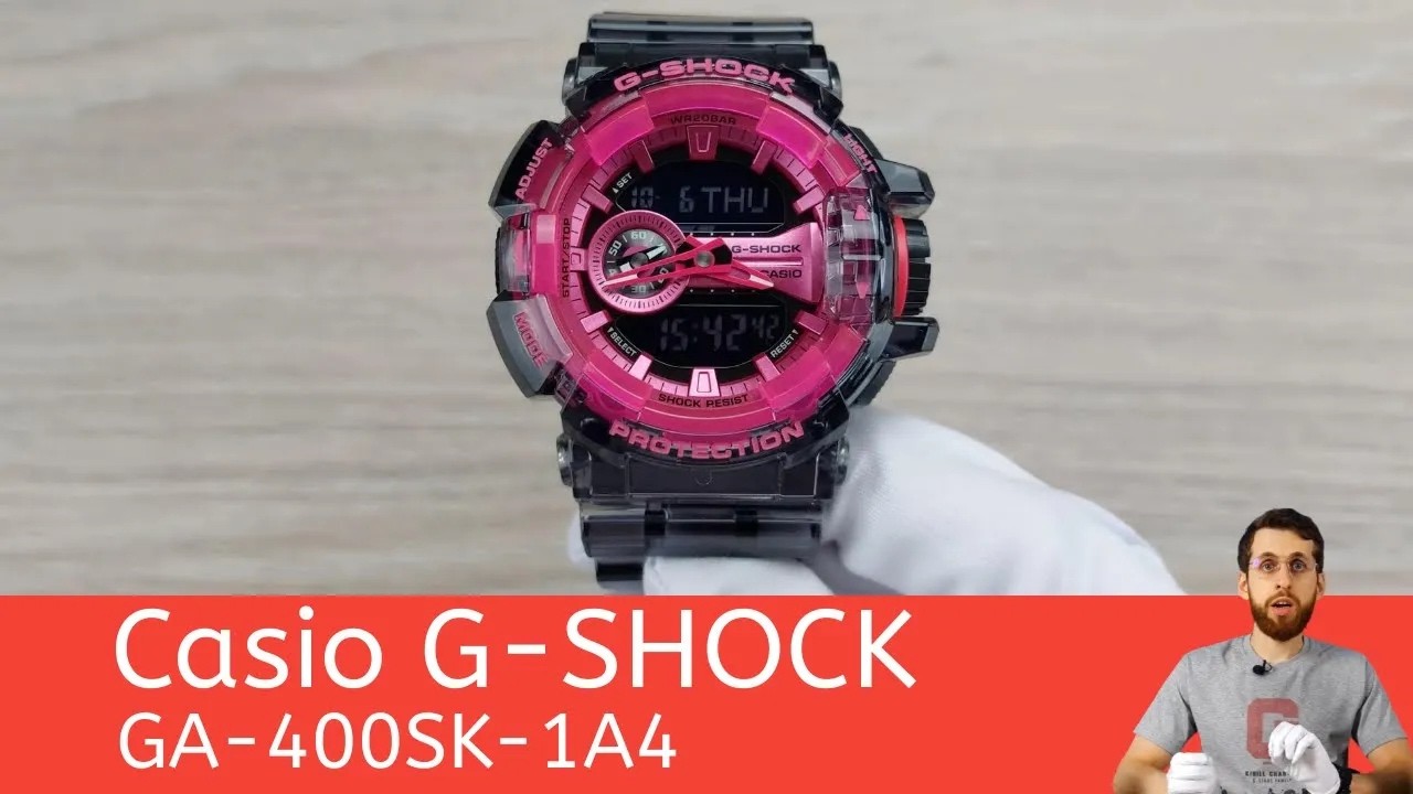 G-SHOCK Gショック カシオ GA-400SK-1A4 ピンク G-SHOCK Gショック 限定モデル クリアスケルトン 逆輸入海外モデル