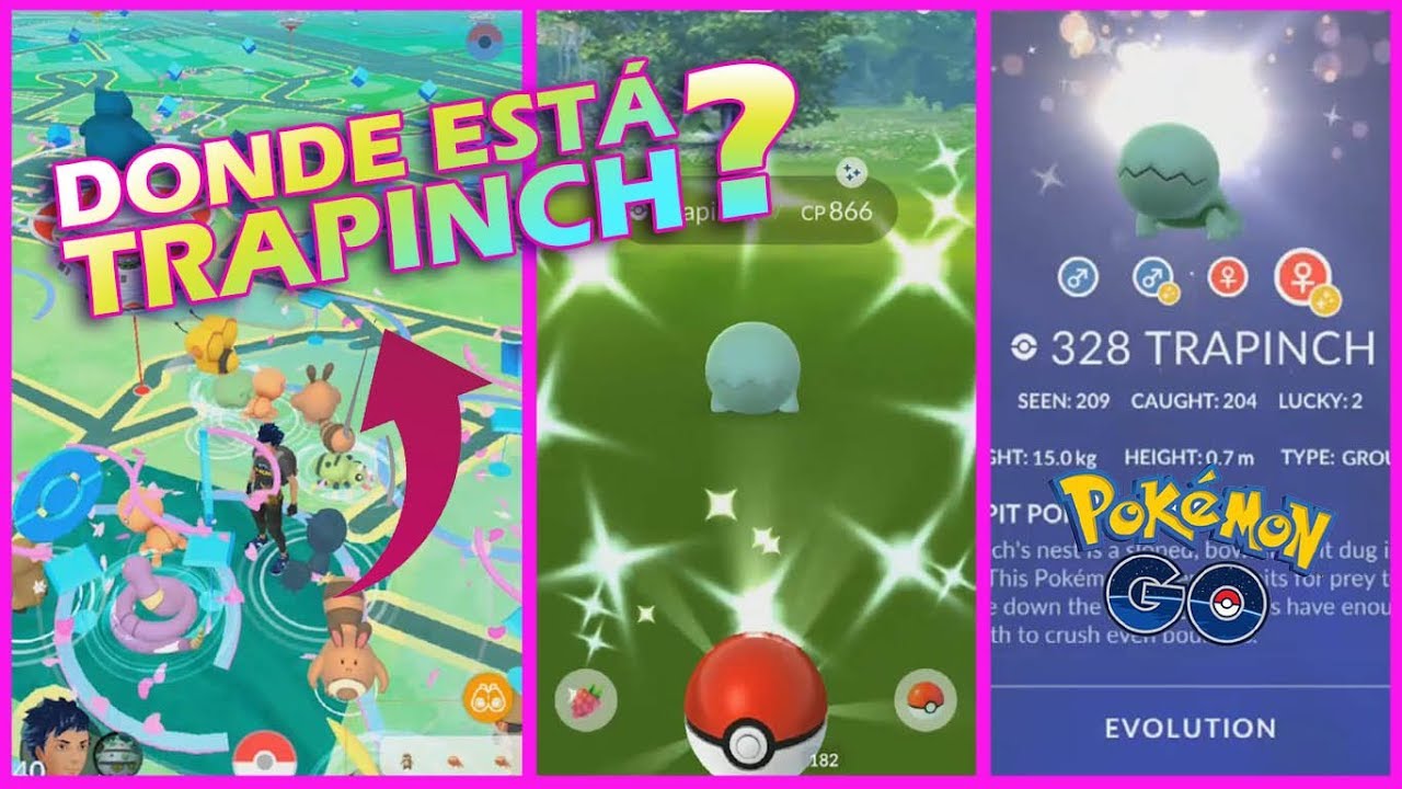 SPAWN REDUCIDO? TRAPINCH SHINY POKÉMON GO COMMUNITY DAY OCTUBRE + LEGENDARIO 100 IV DRACULVLAD