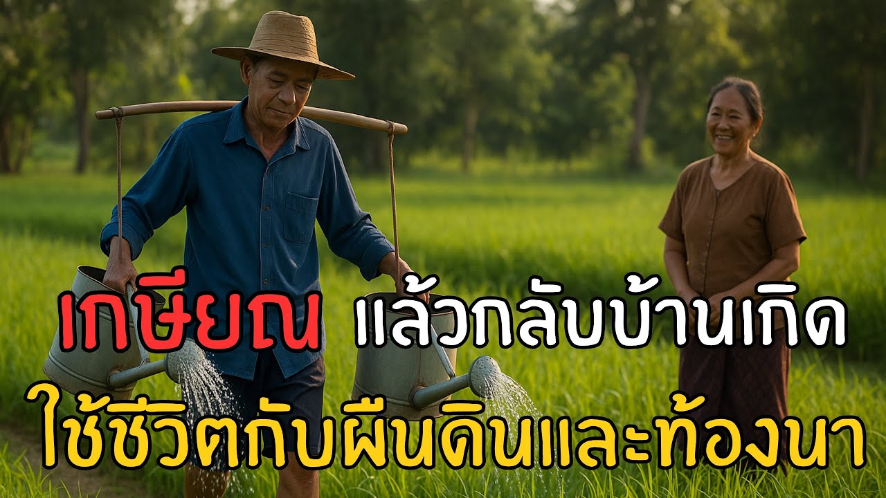 เกษียณแล้วกลับบ้านเกิด ใช้ชีวิตกับผืนดินและท้องนา