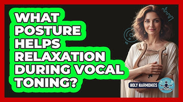 What posture helps relaxation during vocal toning?