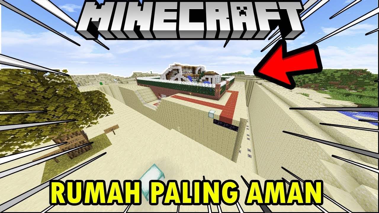 RUMAH PALING AMAN DARI SERANGAN MOB DI MINECRAFT !!! - MINECRAFT ...