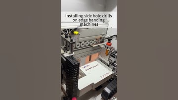 Installing side hole drills on edge banding machines #edgebandingmachine