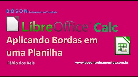 Como inserir bordas no Libre Office?