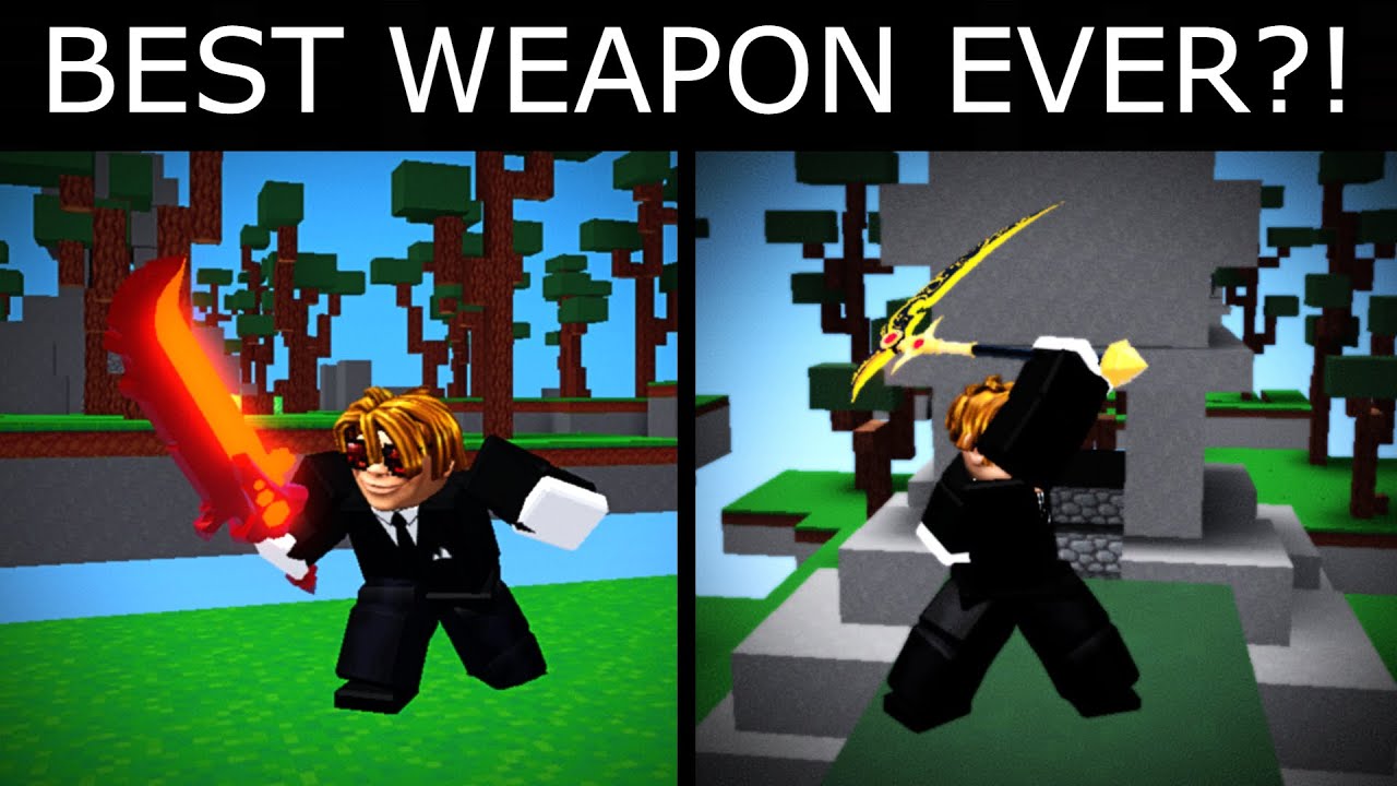 WHAT'S THE BEST WEAPON IN ROBLOX BEDWARS?! TOP RANKED WEAPONS YouTube