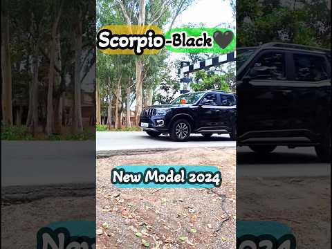 Mahindra Scorpio-N Z8 SUV New Model 2024 Black Scorpio #shorts #suv 2024 Best Viral Background Music
