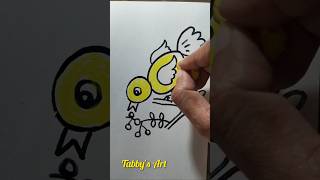 How to draw easy Bird #drawing #birds #bird #art #easydrawing #cartoon #shorts #draw #trending #yt