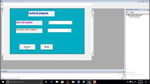 Factorial program in visual basic new