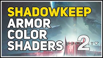 How to change Armor Color Shaders Destiny 2 Shadowkeep