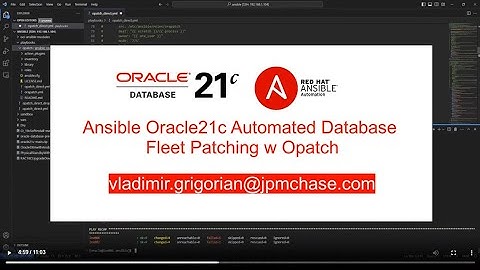 ServiceNow +Ansible POC Demo – Bulk Patching a Fleet of Oracle 21c Servers with Opatch