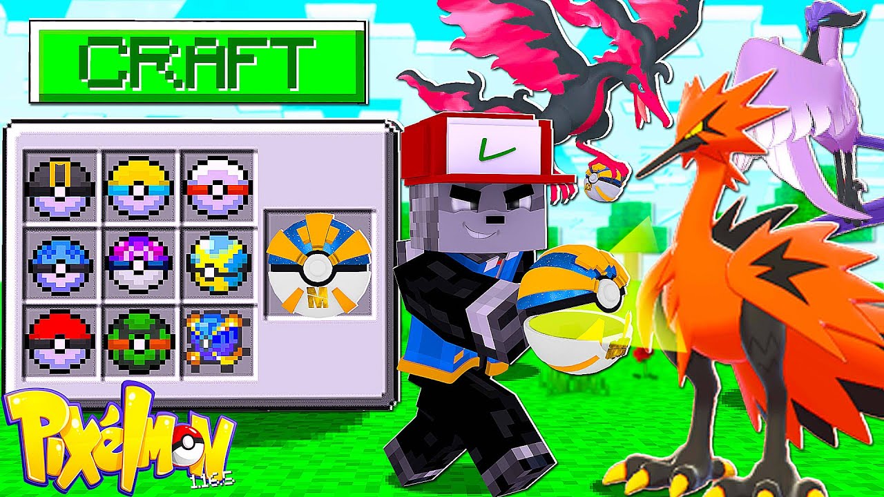 Criei o Pokemon SHINY mais RARO e FORTE da POKESQUAD no Minecraft
