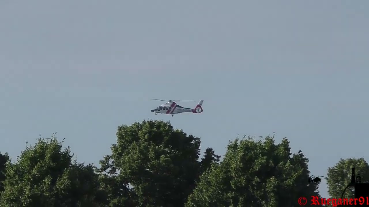 [HD] EC 155 Offshore Helicopter NHC02 approach Güttin Airfield