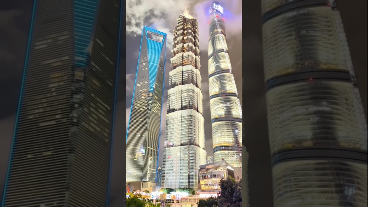 Shanghai Tower Beautiful Night View 😲😍 