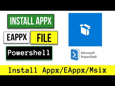 How to install Appx/EAppx or AppxBundle Using PowerShell in Windows 10/11/8.1