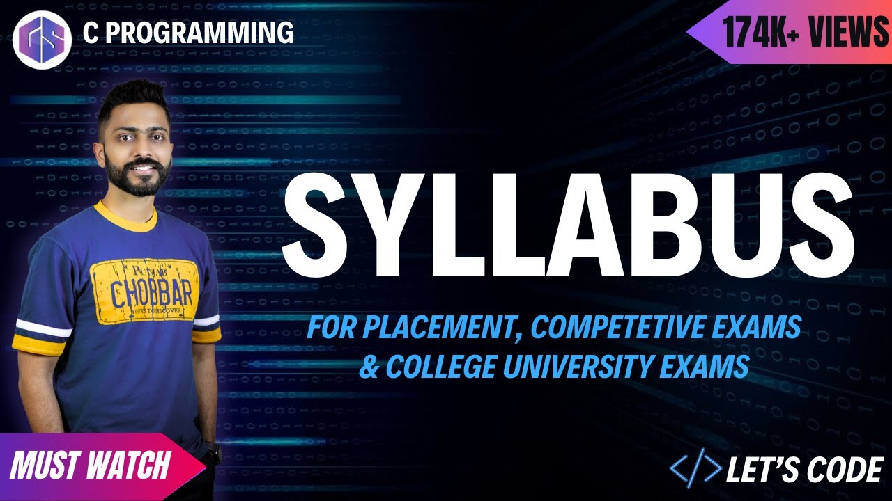 C Programming Syllabus for Placements, Competitive exams & College ...