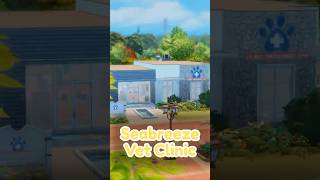I Built the CUTEST Vet Clinic in The Sims 4 🐾 #shorts