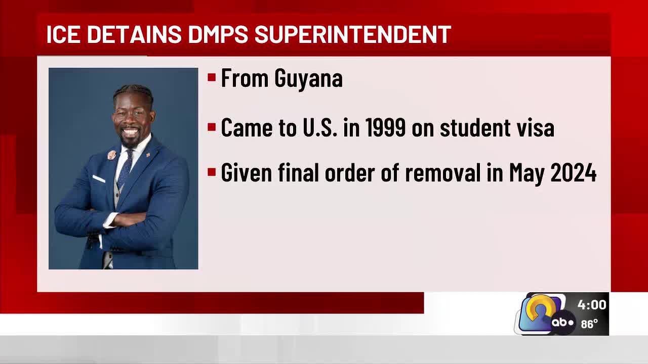 Des Moines Public Schools Superintendent detained by ICE - YouTube