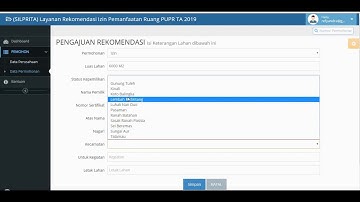 SILPRITA Sistem Informasi Layanan Rekomendasi Izin Pemanfaatan Ruang Kab. Pasaman Barat