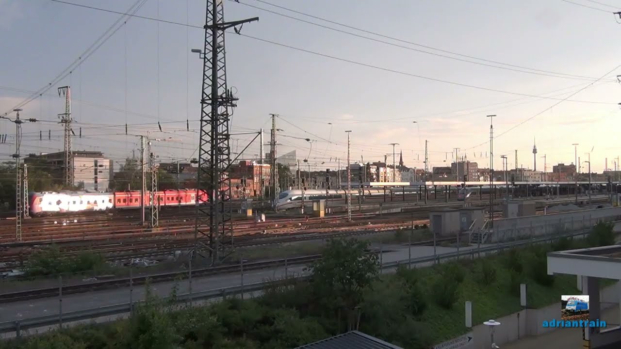 Sommertour in Deutschland 2019. Teil 6.  Nuremberg. ICE. BR 120. 12/08/2019