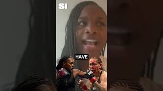 Claressa Shields 🐐 vs. Cris Cyborg🤖 Superfight? #boxing #mma #claressashields #cyborg