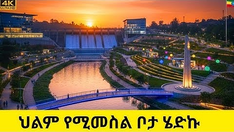 A Masterpiece! The Most ATTRACTIVE Place in Addis Ababa! Estifanos Riverside Night Walk 4K