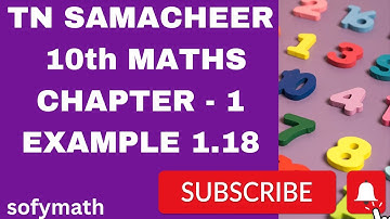 TN samacheer 10th maths Example 1.18