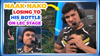 VIT Naak Nako LOSING to His BOTTLE on LEC Stage 👀