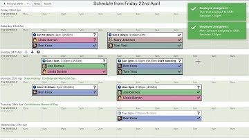 ShiftApp Employee Scheduling Assigning Employees to Shifts [outdated]