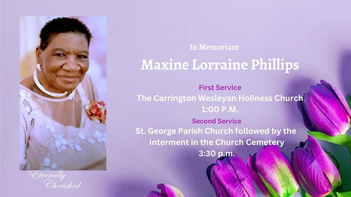 In Memoriam  -  Maxine Lorraine Phillips