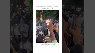 Peaceful protest look like this......🙂