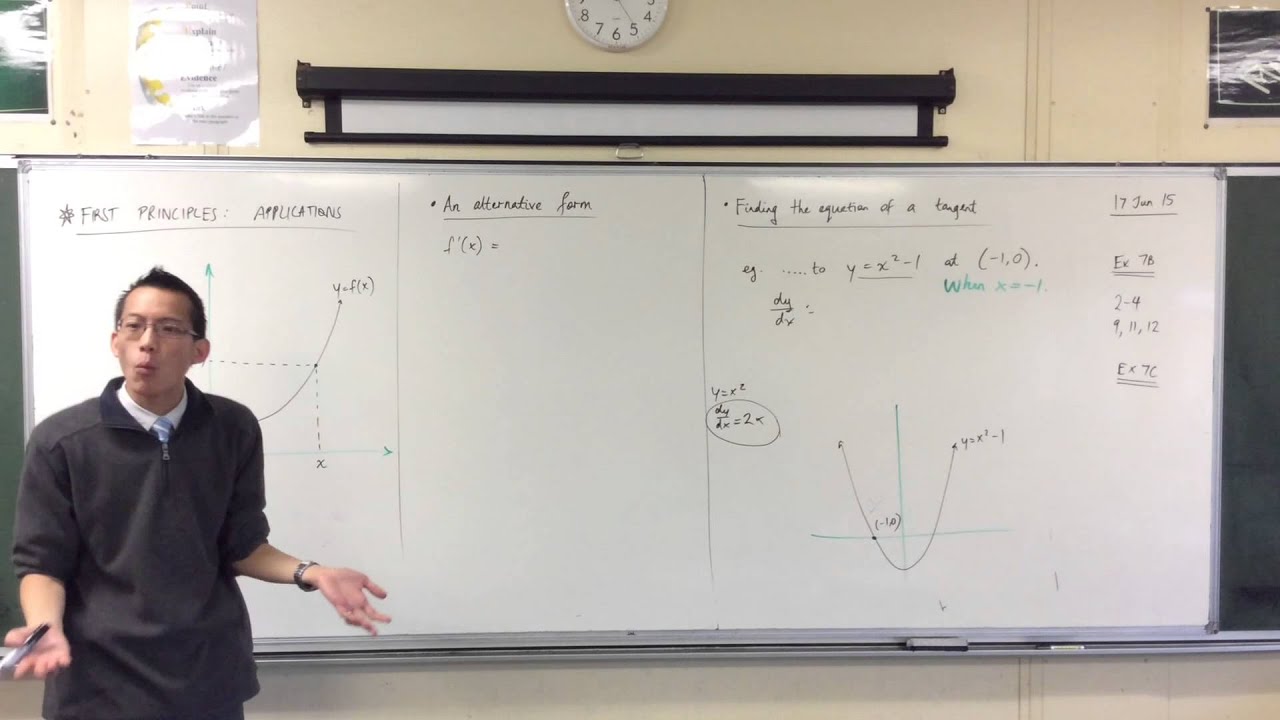 Finding the Equation of a Tangent maths is fun