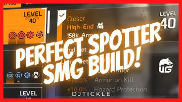 PERFECT SPOTTER SMG BUILD VIDEO! THE DIVISION 2