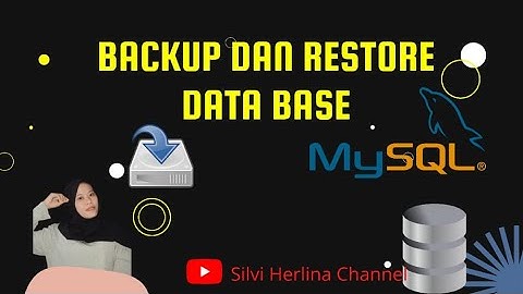 Backup dan Restore Database MYSQL menggunakan MySQLDump perintah SQL pada phpmyadmin