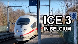 🇧🇪 #ICE3 International (BR 406) drives through station Hergenrath in Belgium