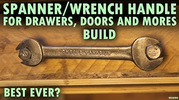 Making a handle from a double open ended spanner/crescent wrench with bolts where they should be.