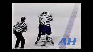 NHL Mar. 10, 1993 Ken Baumgartner,TOR v Nick Kypreos,HFD Toronto Maple Leafs Hartford Whalers