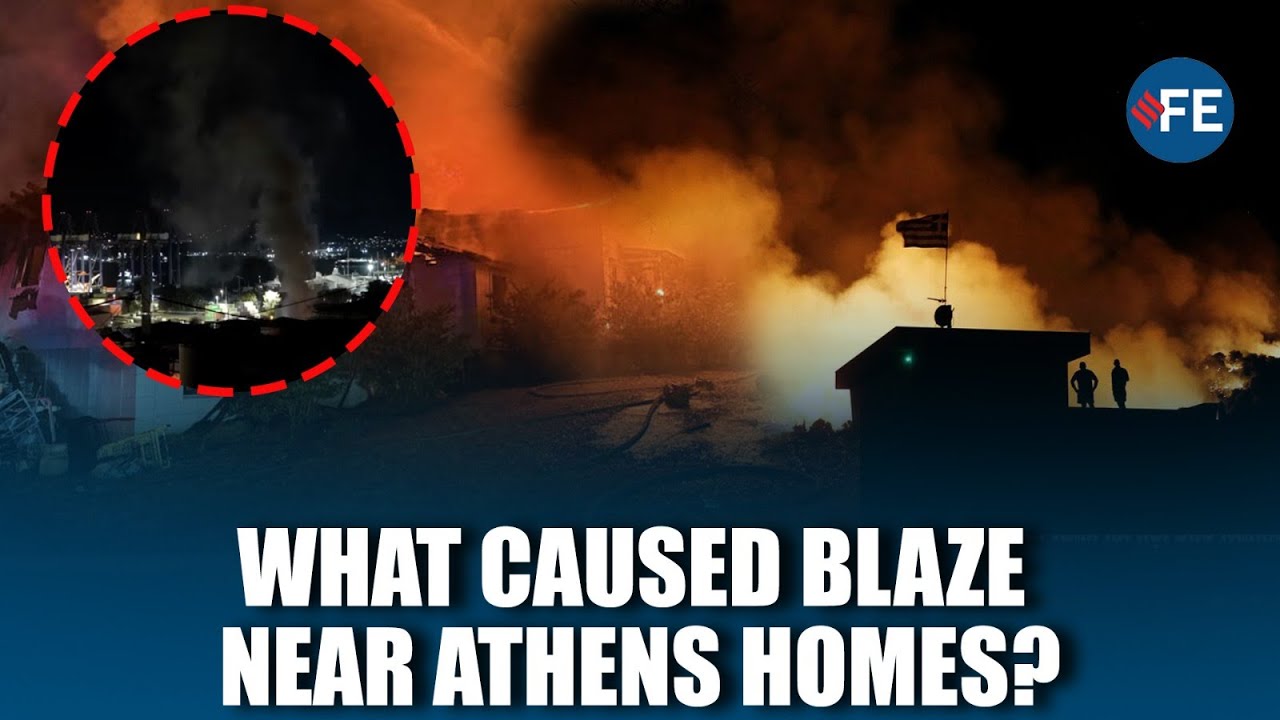 Fire Near Fuel Storage Raises Alarm in Residential Area West of Athens