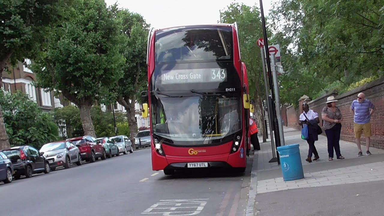 343 Full London Bus Route: New Cross Gate - Aldgate Go Ahead Part 1